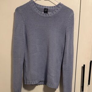 GAP Women's Light Blue Crew Neck Sweater